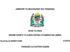 MAJINA ya Walioitwa Kwenye Usaili UTUMISHI February 21-2024