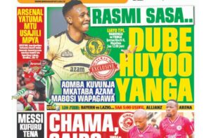 MAGAZETI ya Tanzania Jumanne March 05-2024, Magazeti ya Tanzania Leo Jumanne March 05-2024, Magazeti ya Tanzania Leo Jumanne tarehe 05-03- 2024, Vichwa vya habari Katika Magazeti ya Leo Jumanne Machi 05-2024, Magazetini Leo 05.03.2024, Mazetini Leo Jumanne tarehe 05 March 2024,Chama na Pacome wachuana Vikali tuzo ya Mchezaji Bora 2024, Feisal Salum mtoto umewaka Ligi Kuu, Simba na Yanga matumbo joto Robo Fainali CAF Champions League, Fei toto na Aziz Ki wazizi kuvutana kiatu Cha Ufungaji Bora NBC Premier League 2024, Rasmi Prince Dube ni Mwananchi, Prince Dube atajwa Yanga, Dube kutua Yanga, Dube huyooo Yanga, Benchikha ataka Wachezaji Simba wawaze Ubingwa.