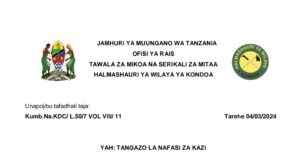 NAFASI za Kazi Wilaya ya Kondoa March 2024, NAFASI za Kazi Halmashauri ya Wilaya ya Kondoa March 2024, Tangazo la Nafasi za Kazi Halmashauri ya Wilaya ya Kondoa 05-03-2024.