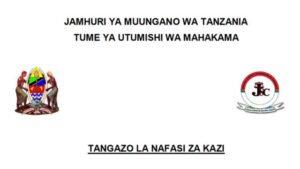 NAFASI za Kazi Tume ya Utumishi wa Mahakama March 2024, Tume ya utumishi wa mahakama ajira 2024, Fomu ya maombi ya kazi tume ya utumishi wa mahakama, Tume ya utumishi wa mahakama Tanzania address.