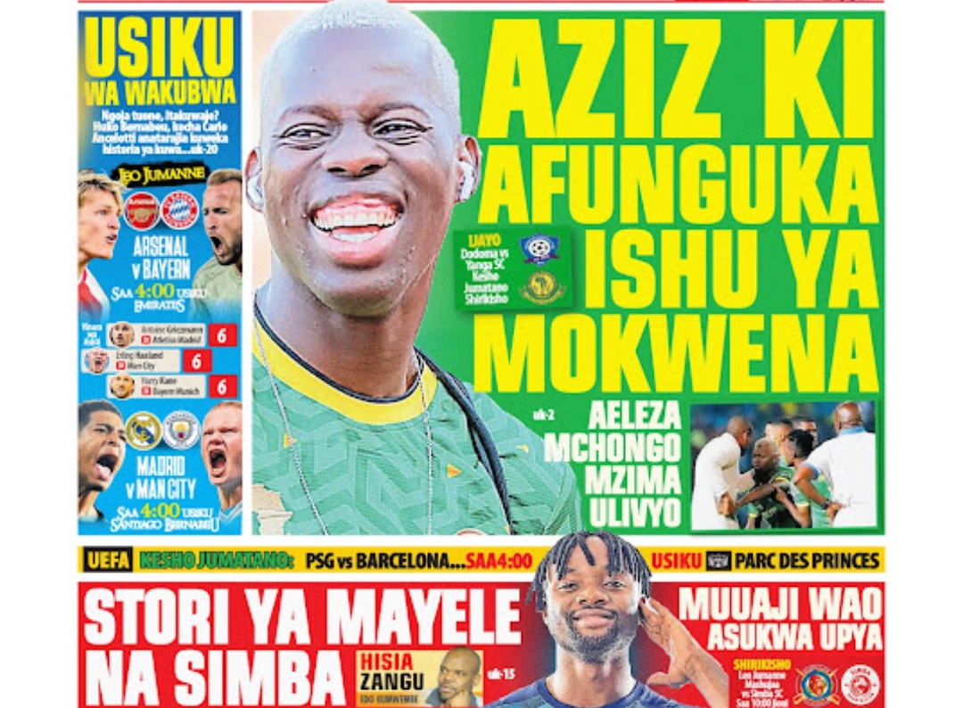 MAGAZETI ya Tanzania Jumanne April 09-2024, Magazeti ya Tanzania Leo Jumanne April 09-2024, Magazeti ya Tanzania Leo Jumanne tarehe 09-04-2024, Vichwa vya habari Katika Magazeti ya Leo Jumanne April 09-2024, Magazetini Leo 09/04.2024, Mazetini Leo Jumanne tarehe 9 April 2024.