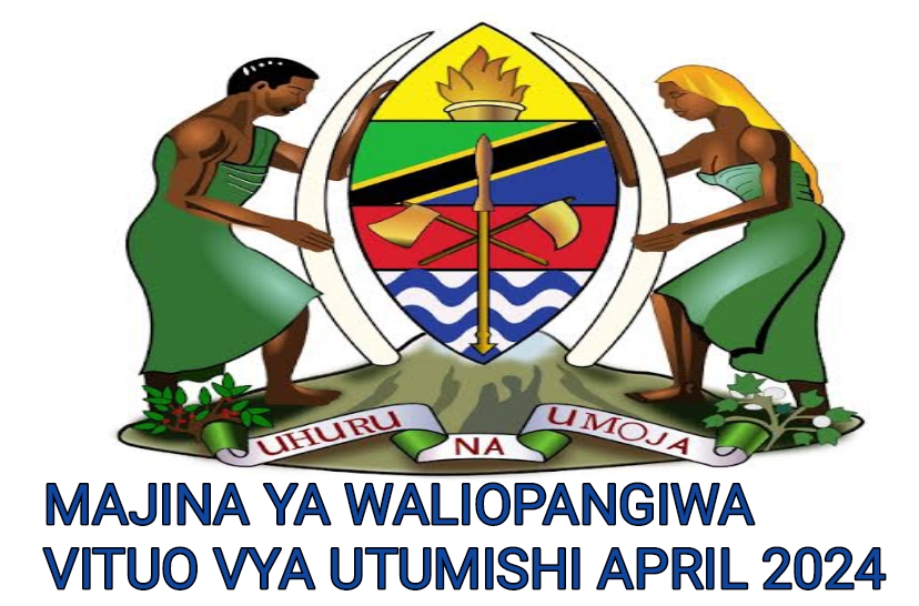 MAJINA ya Waliotwa Kazini UTUMISHI Leo April 18-2024, Kuitwa Kwenye Kazini UTUMISHI April 2024, Orodha ya Majina ya Waliotwa Kazini UTUMISHI April 2024,TANGAZO LA KUITWA KAZINI TAASISI MBALIMBALI ZA UMMA 18-04-2024, Majina ya Waliopangiwa vituo vya Kazi Taasisi Mbalimbali za UMMA Leo April 2024.