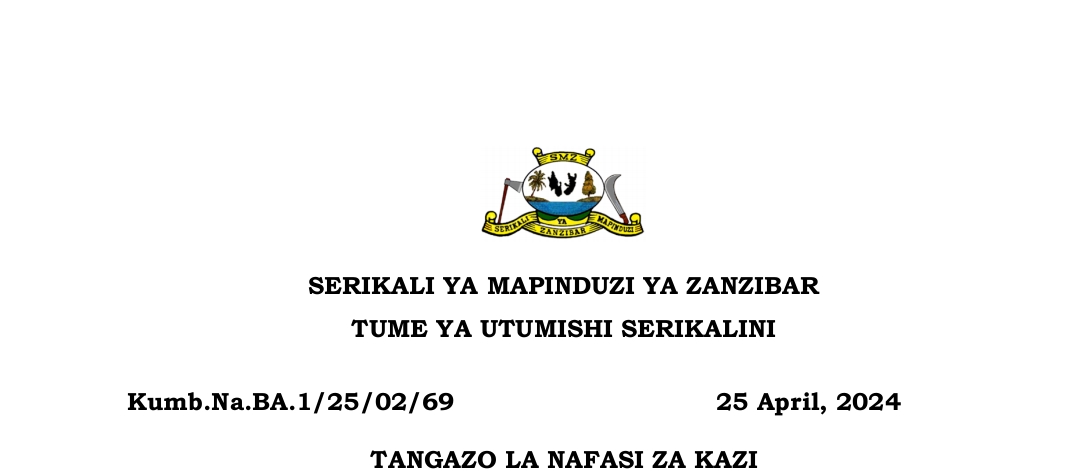 AJIRA Mpya za Walimu wa Msingi na Sekondari Zanzibar April 2024, Nafasi za Ajira Zanajira April 2024, Nafasi za Kazi za Walimu zanzibar, Nafasi za Kazi za Walimu za Shule ya Msingi na Sekondari, Zanzibar Teacher’s Job Announcement, Ajira za Walimu Zanzibar April 2024, Ajira za Walimu Zanajira April 2024.