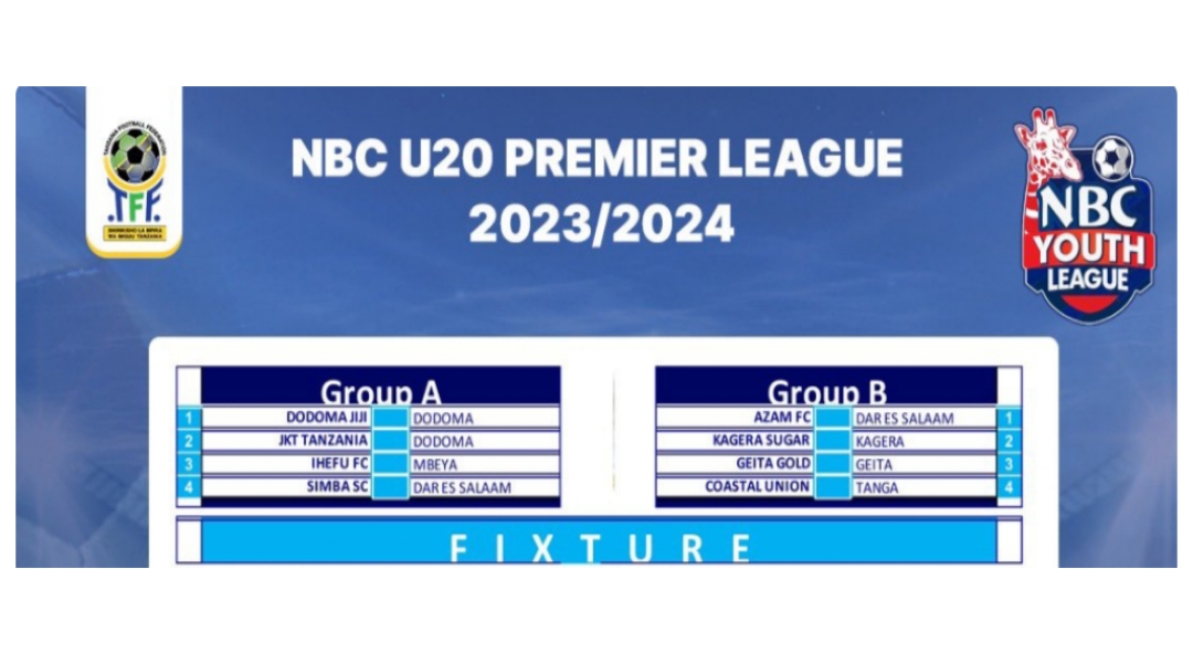 RATIBA na Makundi Ligi ya Vijana NBC U20 Premier League 2023/2024,Ratiba ya Ligi Kuu ya Vijana U-20 2024, Ratiba ya U-20 Ligi ya Vijana Tanzania 2023/2024, Ratiba Kamili ya Ligi ya Vijana NBC U20 Premier League 2023/2024.