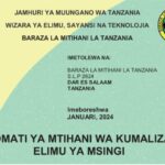 FOMATI ya Mtihani wa Kumaliza Elimu ya Msingi PSLE 2024