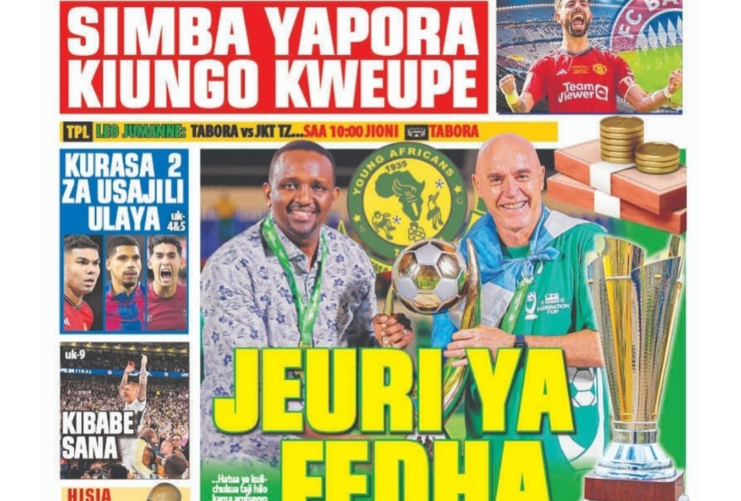 MAGAZETI ya Tanzania Jumanne June 04-2024, Magazeti ya Tanzania Leo Jumanne June 04-2024, Magazeti ya Leo Jumanne tarehe 4-6-2024, Vichwa vya habari Katika Magazeti ya Leo Jumanne June 04-2024, Magazetini Leo 04.06.2024, Mazetini Leo Jumanne tarehe 04 Juni 2024, Magazeti ya Leo Jumanne 04 June 2024.