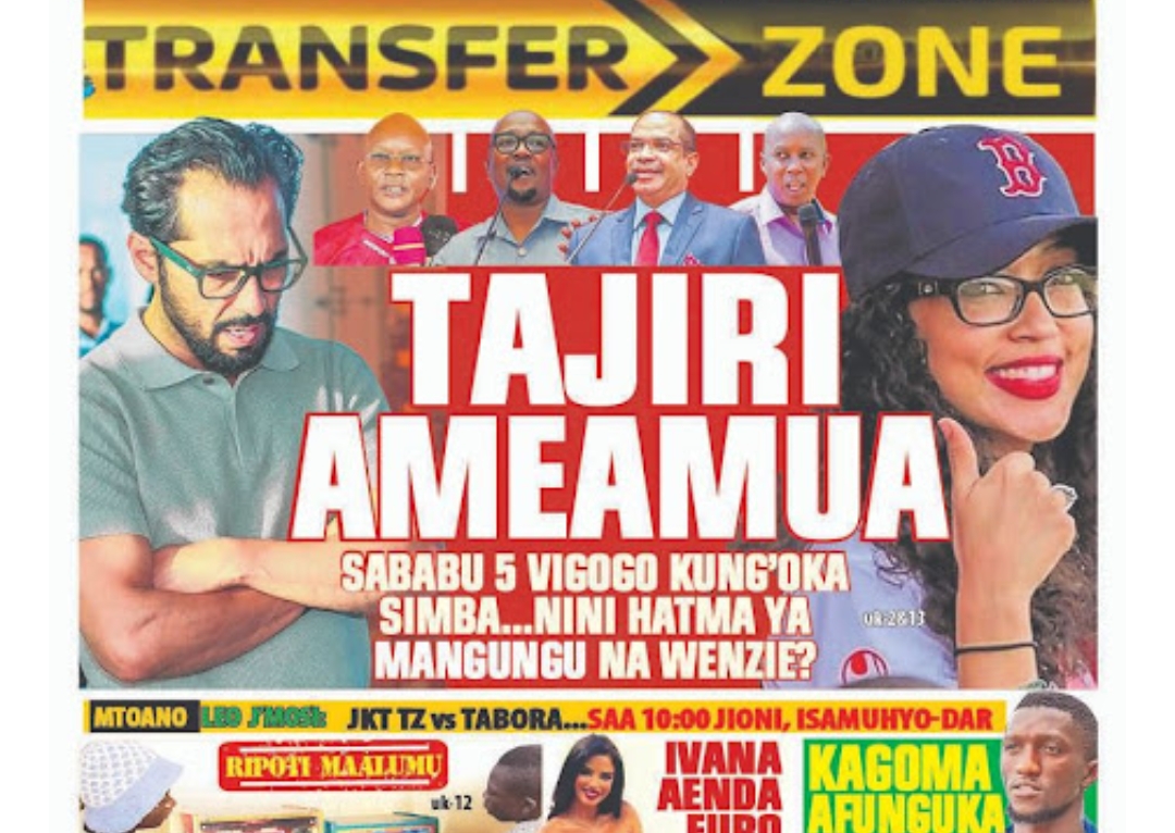 MAGAZETI ya Tanzania Jumamosi June 08-2024, Magazeti ya Tanzania Leo Jumamosi June 08-2024, Magazeti ya Leo Jumamosi tarehe 8-6-2024, Vichwa vya habari Katika Magazeti ya Leo Jumamosi June 08-2024, Magazetini Leo 08.06.2024, Mazetini Leo Jumamosi tarehe 08 Juni 2024, Magazeti ya Leo Jumamosi 08 June 2024.