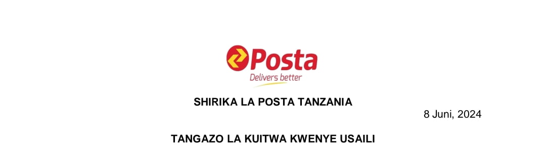 MAJINA 1295 ya Walioitwa Kwenye Usaili Shirika la Posta June 08-2024, Kuitwa Kwenye Usaili Shirika la Posta Tanzania June 08-2024, Orodha ya Majina ya Walioitwa Kwenye Usaili Shirika la Posta Tanzania Leo tarehe 08-2024, Majina ya Walioitwa Kwenye Usaili Posta Leo tarehe 8 June 2024.