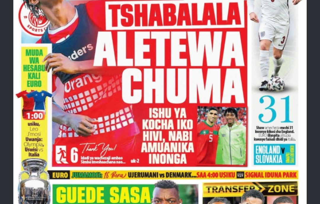 MAGAZETI ya Tanzania Leo Jumamosi June 29-2024, Magazeti ya Leo Jumamosi tarehe 29-6-2024, Vichwa vya habari Katika Magazeti ya Leo Jumamosi June 29-2024, Magazetini Leo 29.06.2024, Mazetini Leo Jumamosi tarehe 29 Juni 2024, Magazeti ya Leo Jumamosi 29 June 2024.