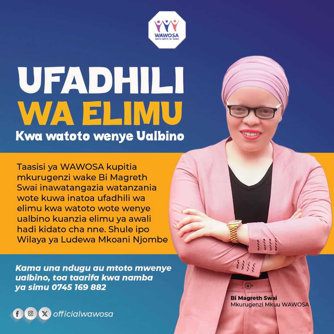 Ufadhili wa Elimu kwa Watoto wenye Ualbino