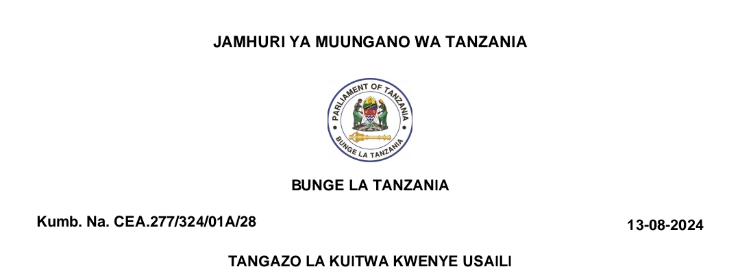 MAJINA ya Walioitwa Kwenye Usaili Ajira za Bunge August 13-2024